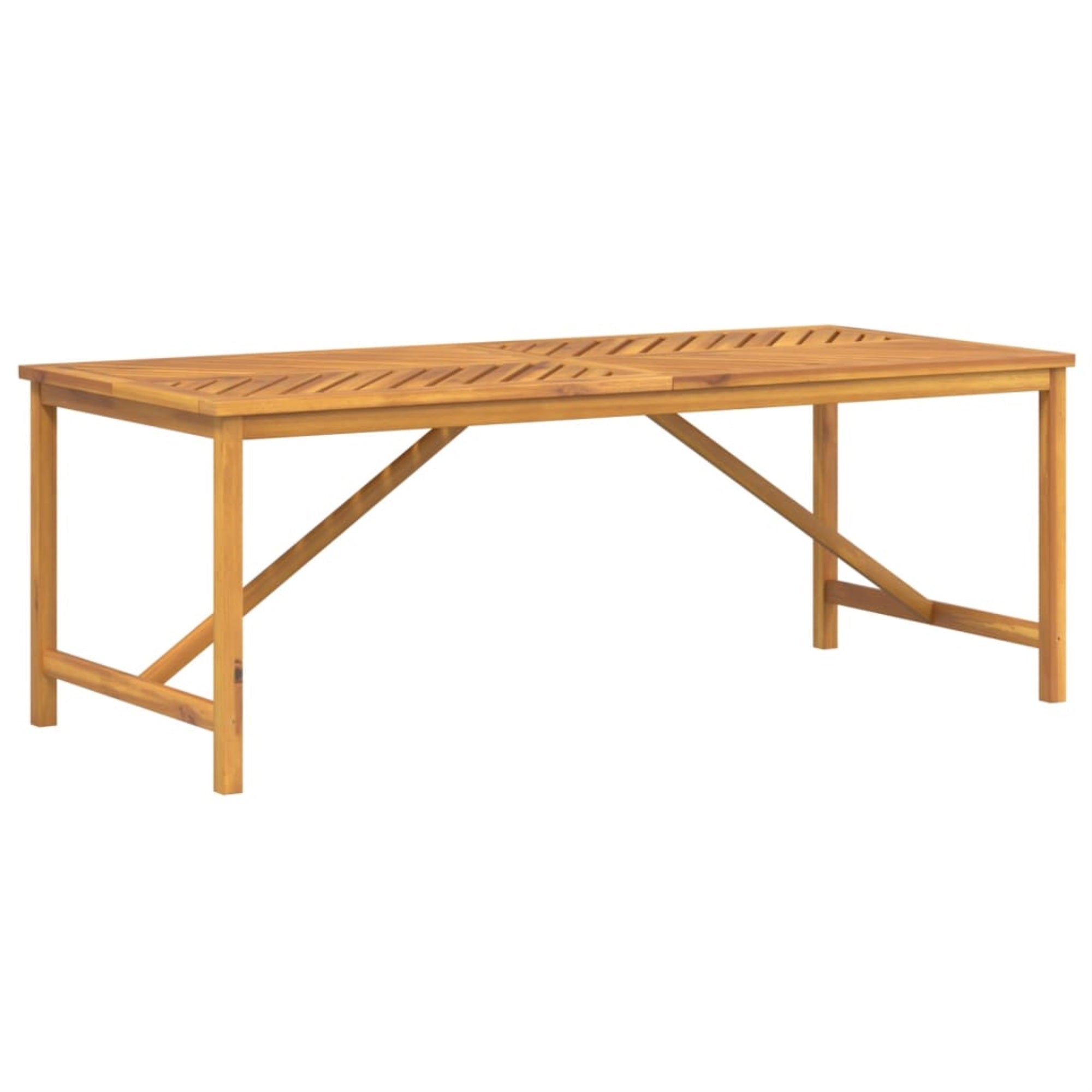 Vidaxl Patio Dining Table 78.7'X35.4'X29.1' Solid Wood Acacia