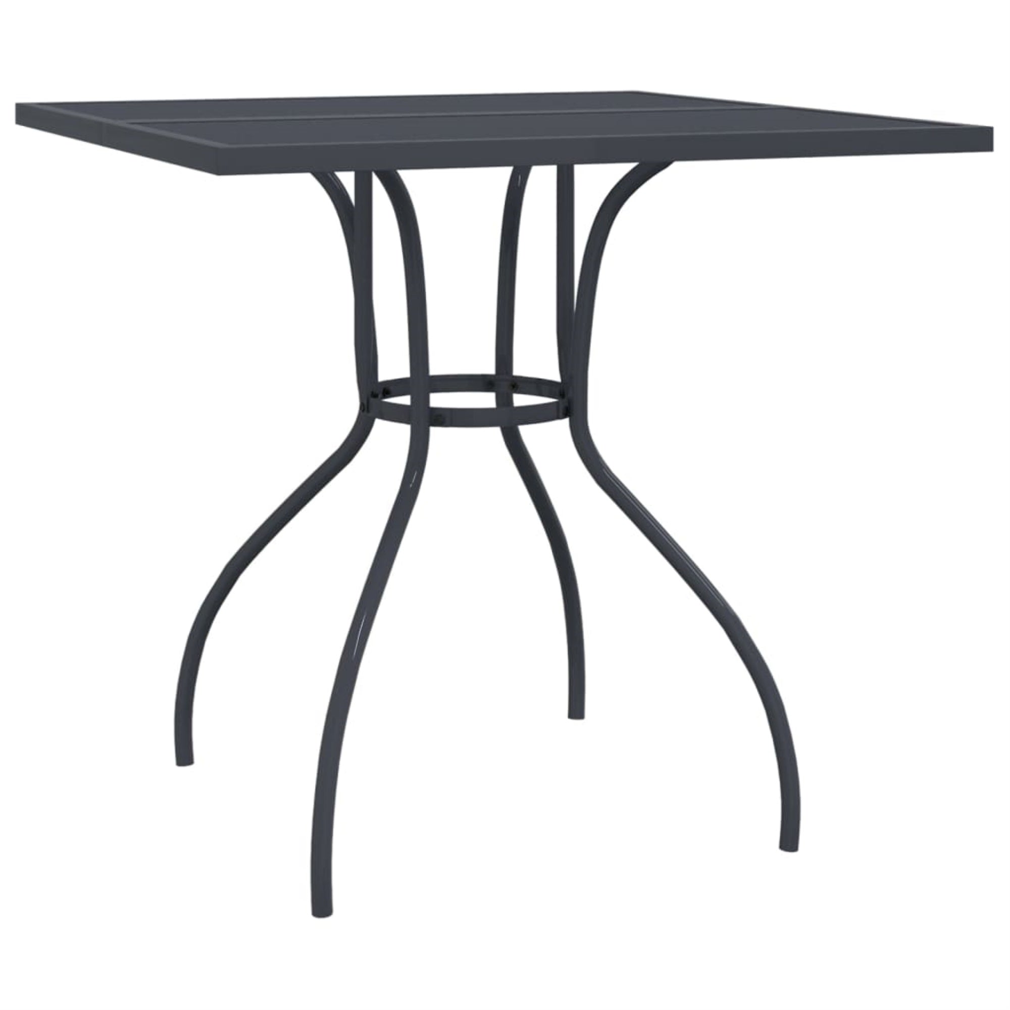 Vidaxl Patio Table Anthracite 31.5'X31.5'X28.5' Steel Mesh