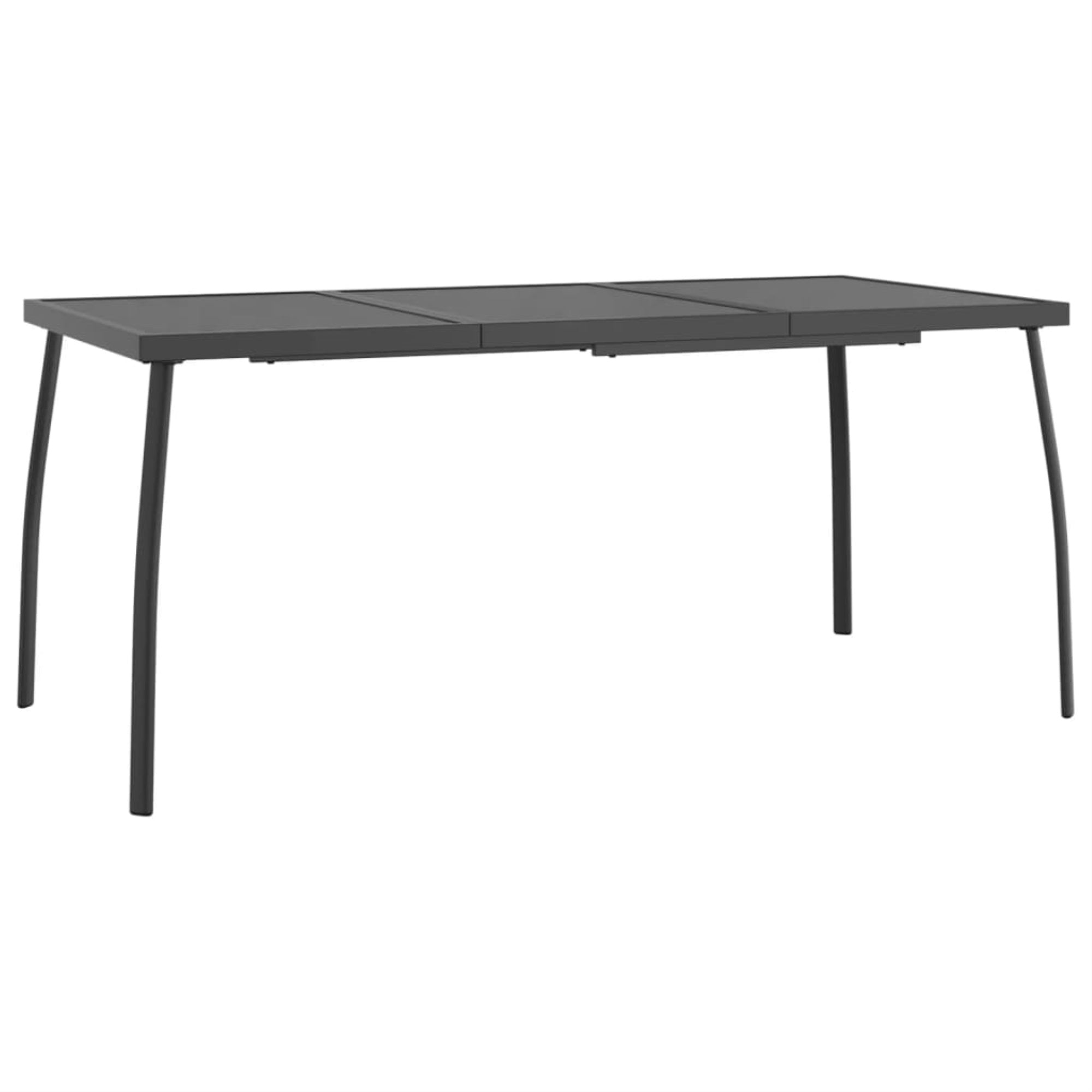 Vidaxl Patio Table Anthracite 65'X31.5'X28.3' Steel Mesh