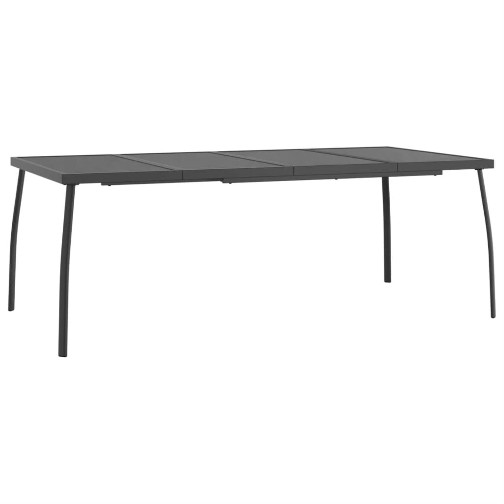 Vidaxl Patio Table Anthracite 78.7'X39.4'X28.3' Steel Mesh