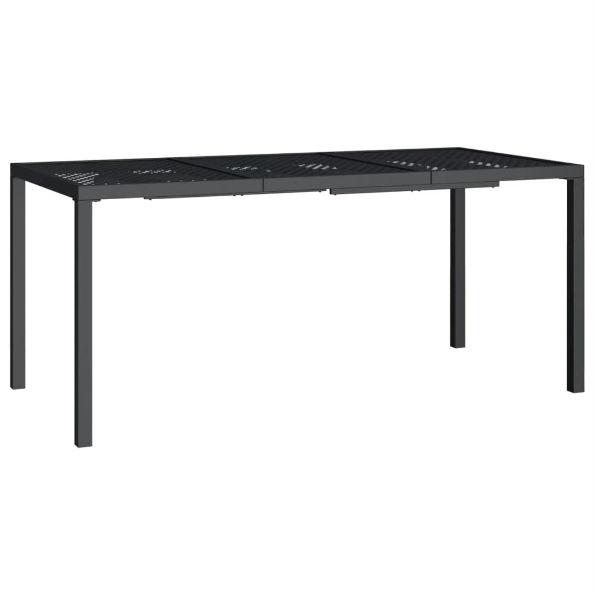 Vidaxl Patio Table Anthracite 65'X31.5'X28.3' Steel