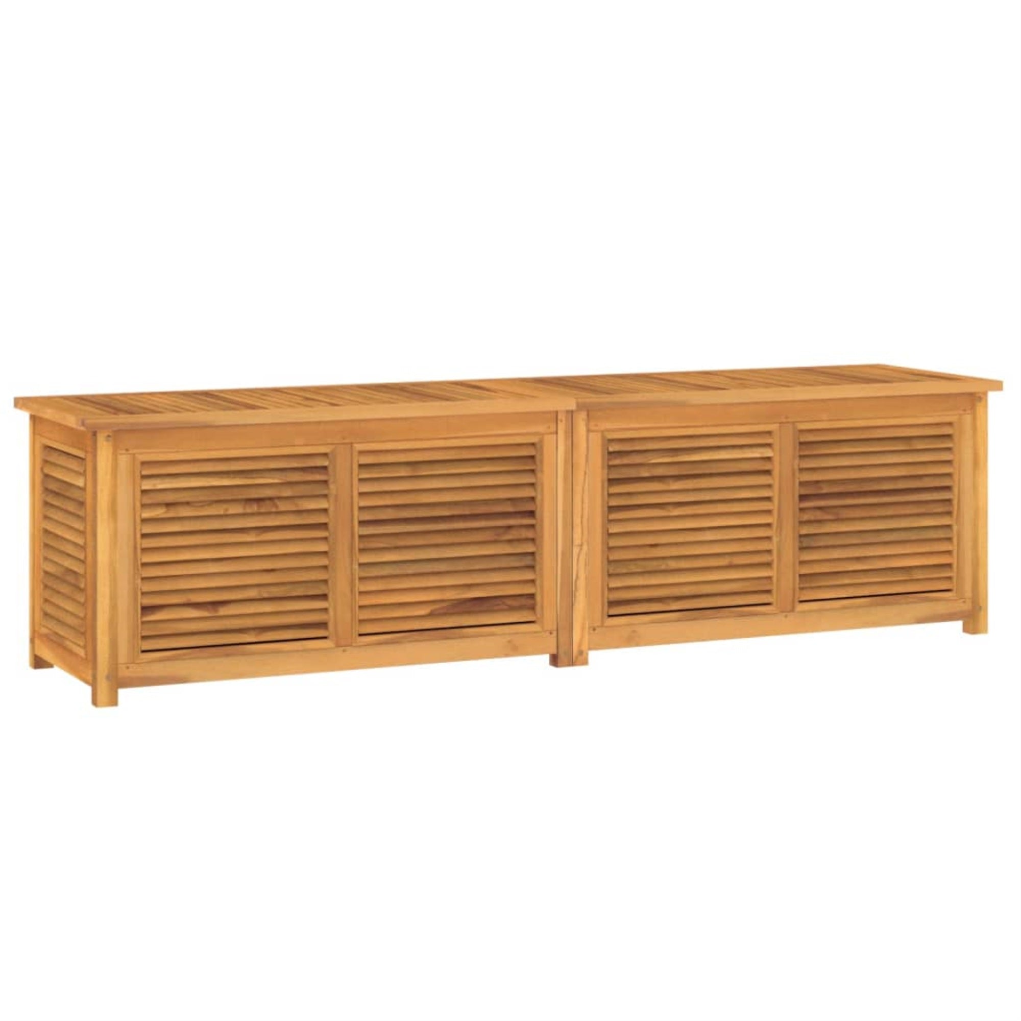 Vidaxl Patio Storage Box With Bag 78.7'X19.7'X20.9' Solid Wood Teak