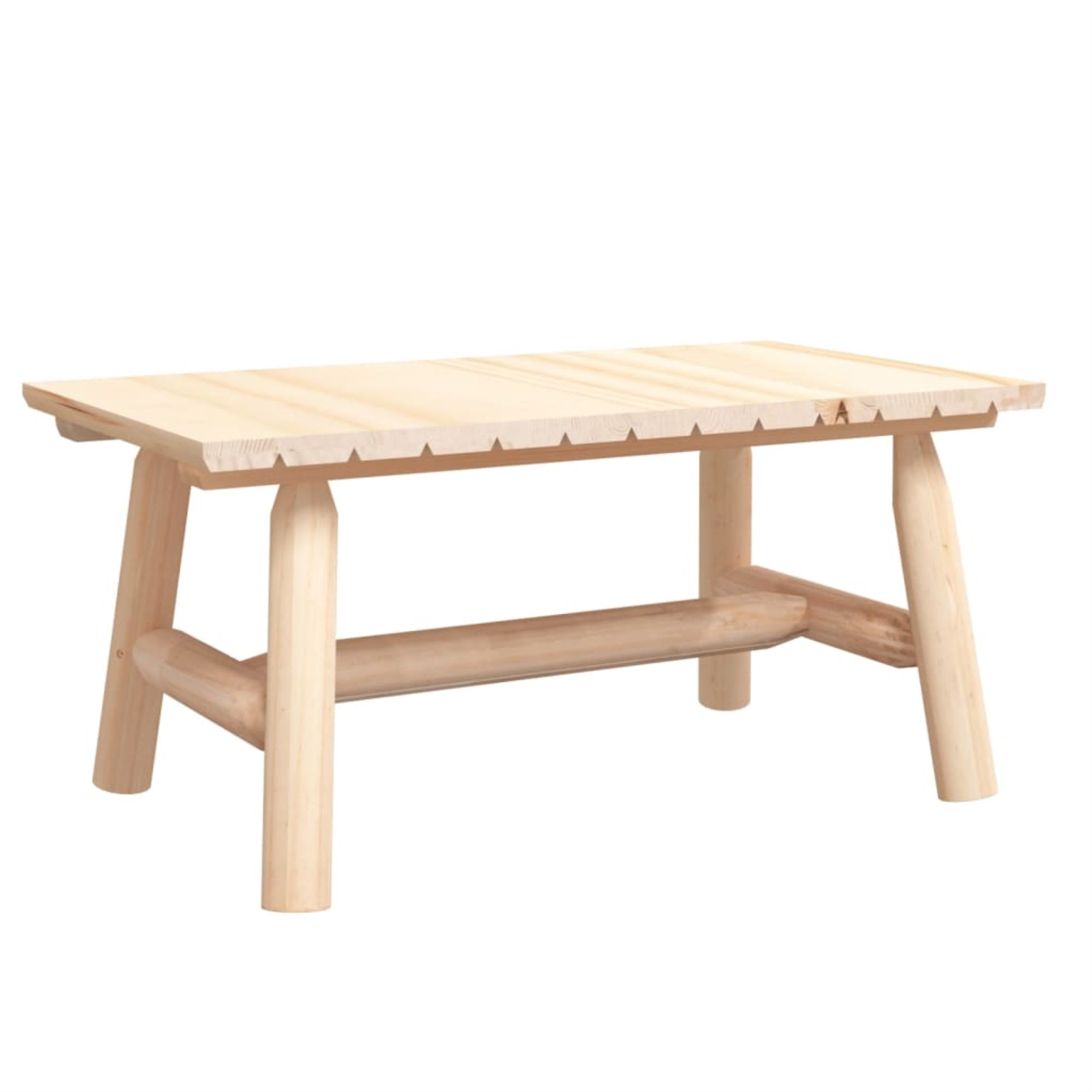 Vidaxl Coffee Table 35.4'X19.7'X16.1' Solid Wood Spruce