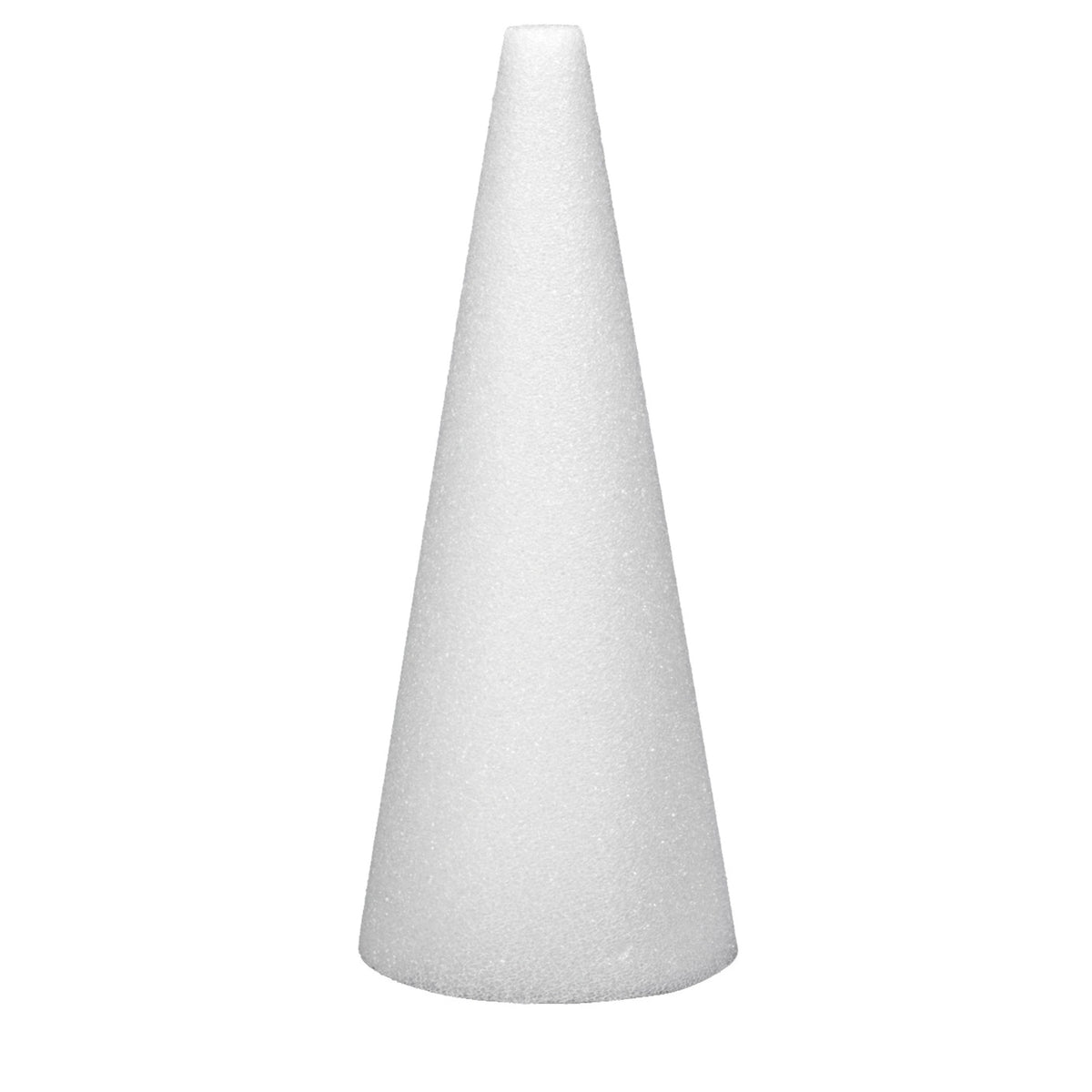 Floracraft Styrofoam Cone, 6 X 3 Inches, White