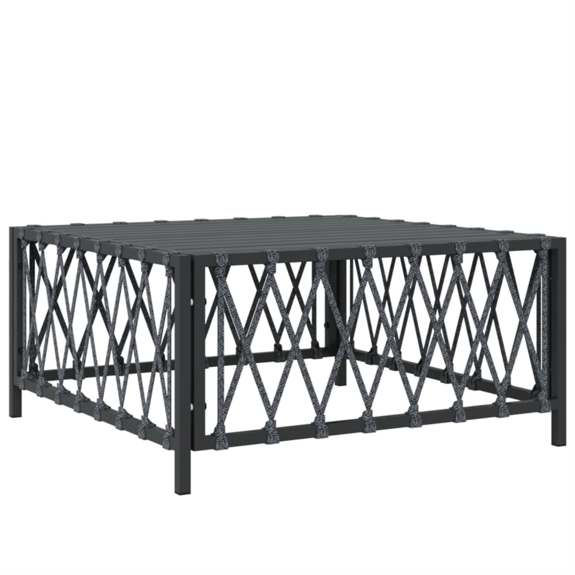 Vidaxl Patio Table Anthracite 27.6'X27.6'X13.4' Woven Fabric
