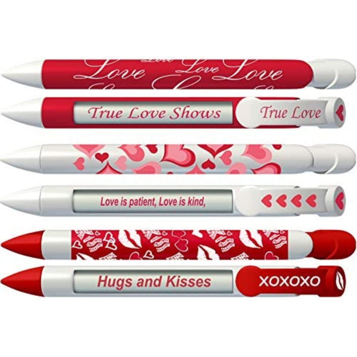 Love Pen Set By Greeting Pen- Love Pen Set Rotating Message 6 Pen Set- 36569