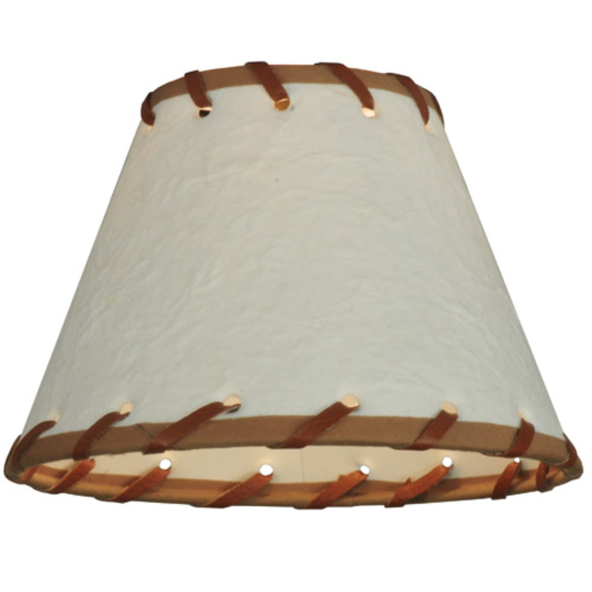 6.25'W X 4.25'H Parchment & Rawhide Shade