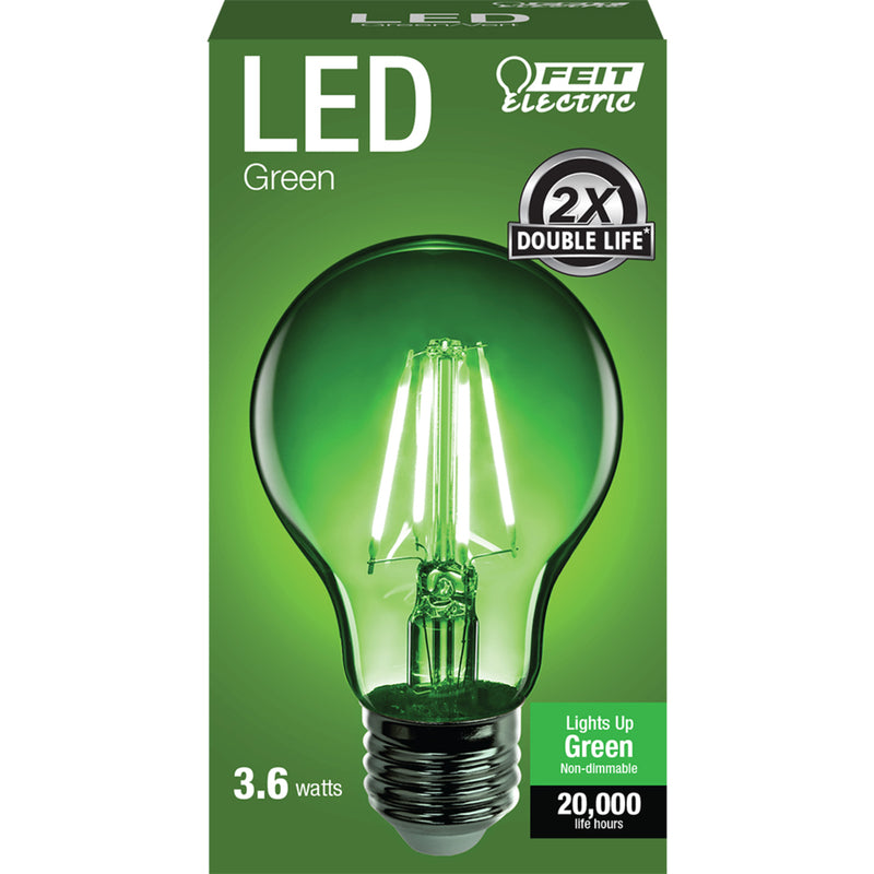 Led Feit A19 Green (Pack Of 1)