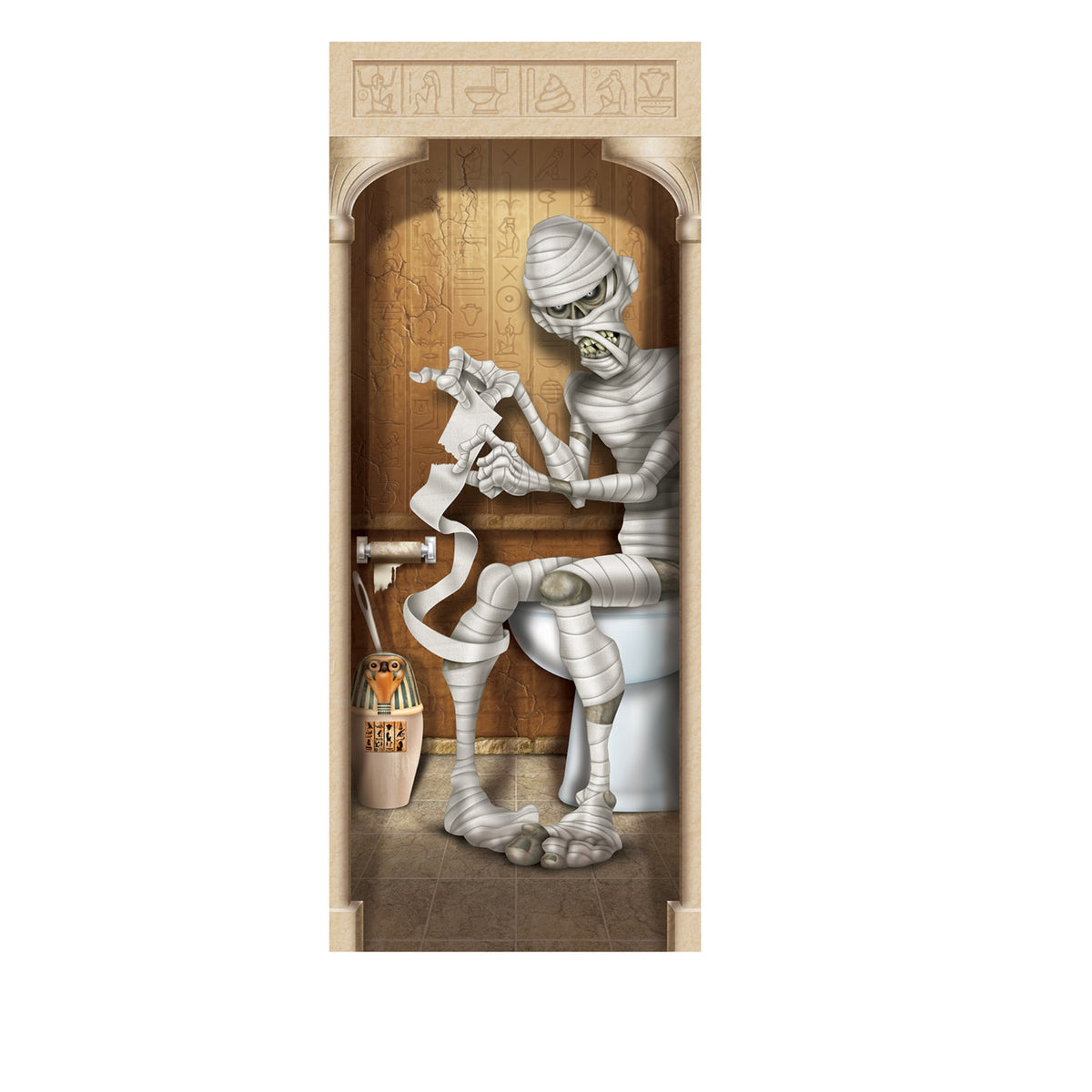 Mummy Restroom Door Cover, (Pack Of 12)