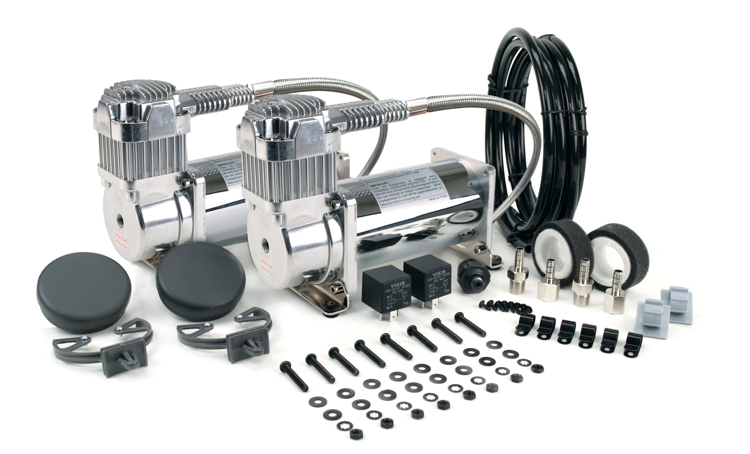 Dual Chrome 380C Value Pack (200 PSI, 380C/2, 165/200 P. Switch, 40 Amp Relay/2)
