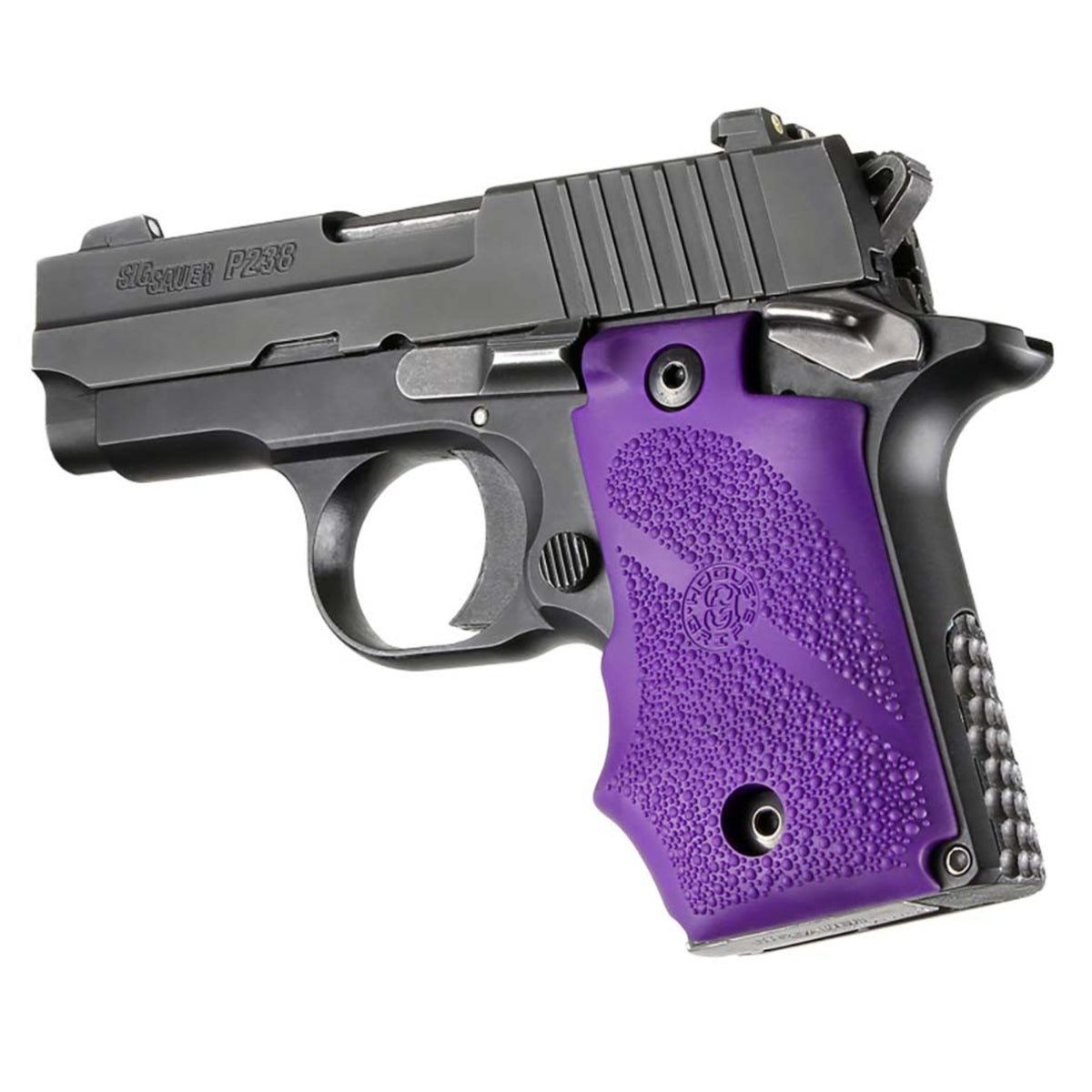 Hogue Sig Sauer P238 Rubber Gripfinger Grooves Purple