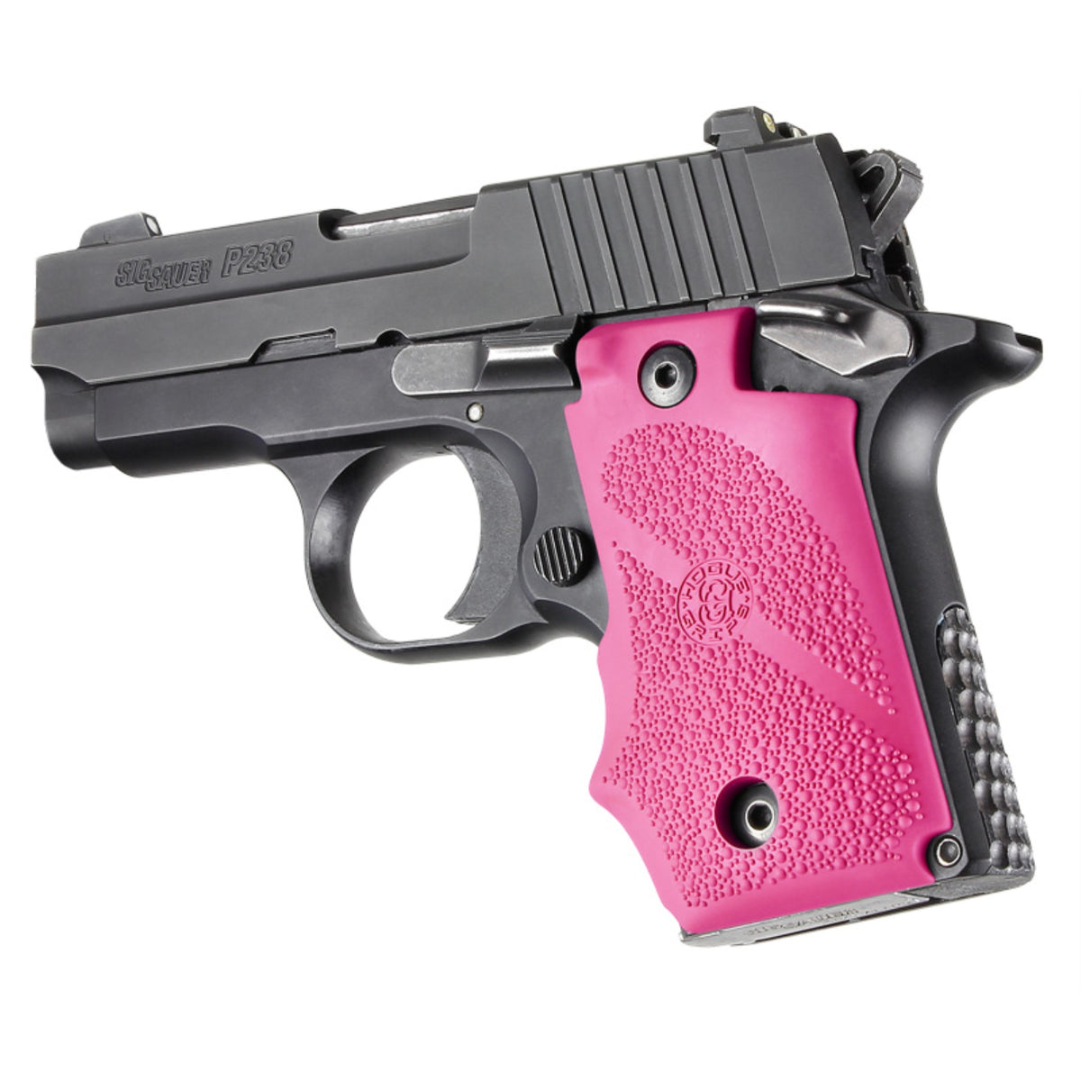Hogue Sig Sauer P238 Rubber Grip With Finger Grooves Pink