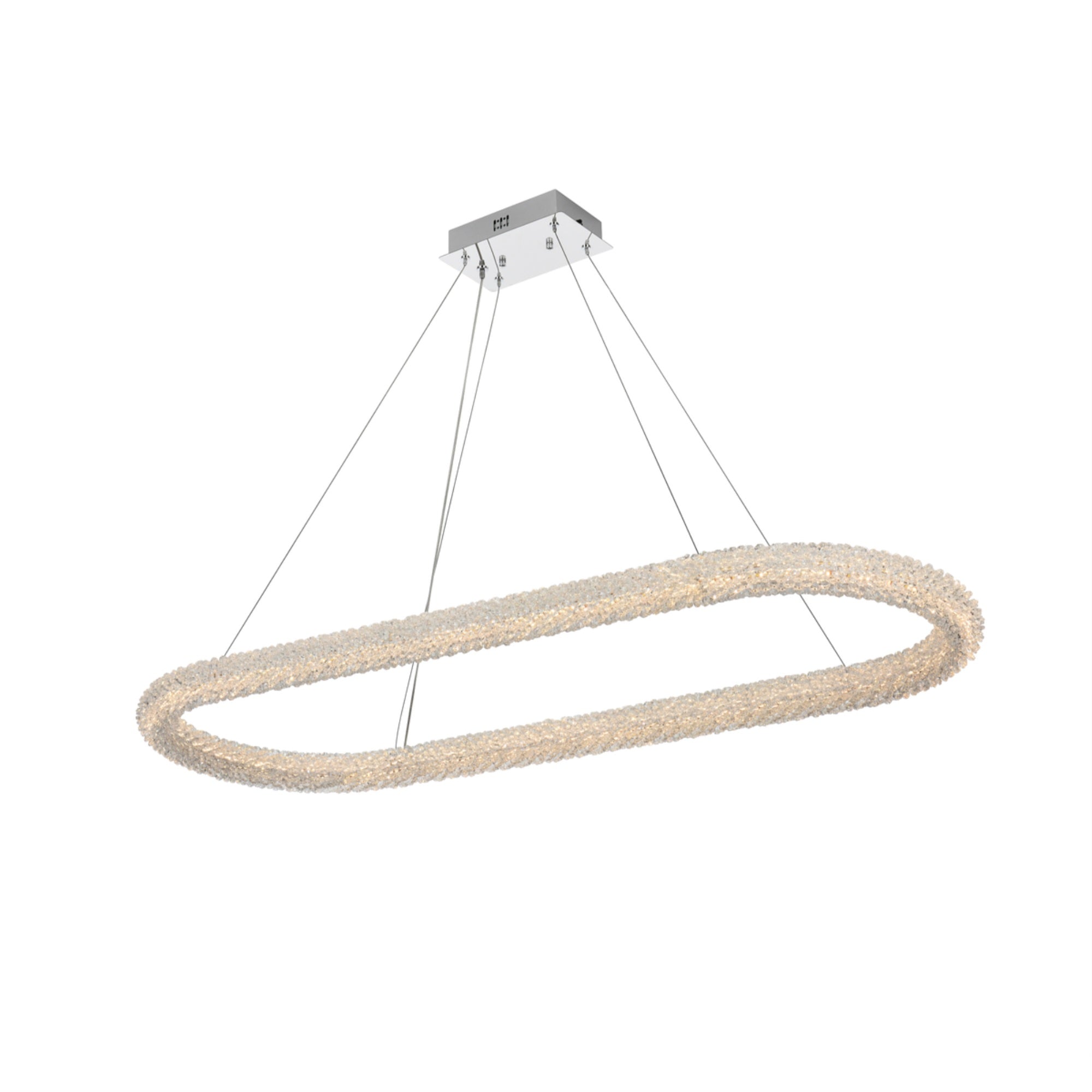 Bowen 51 Inch Adjustable Led Chandelier In Chrome
