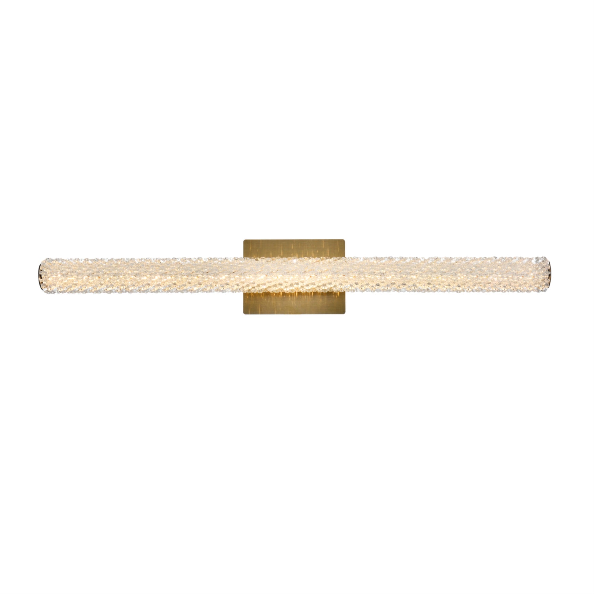 Bowen 36 Inch Adjustable Led Wall Sconce In Satin Gold