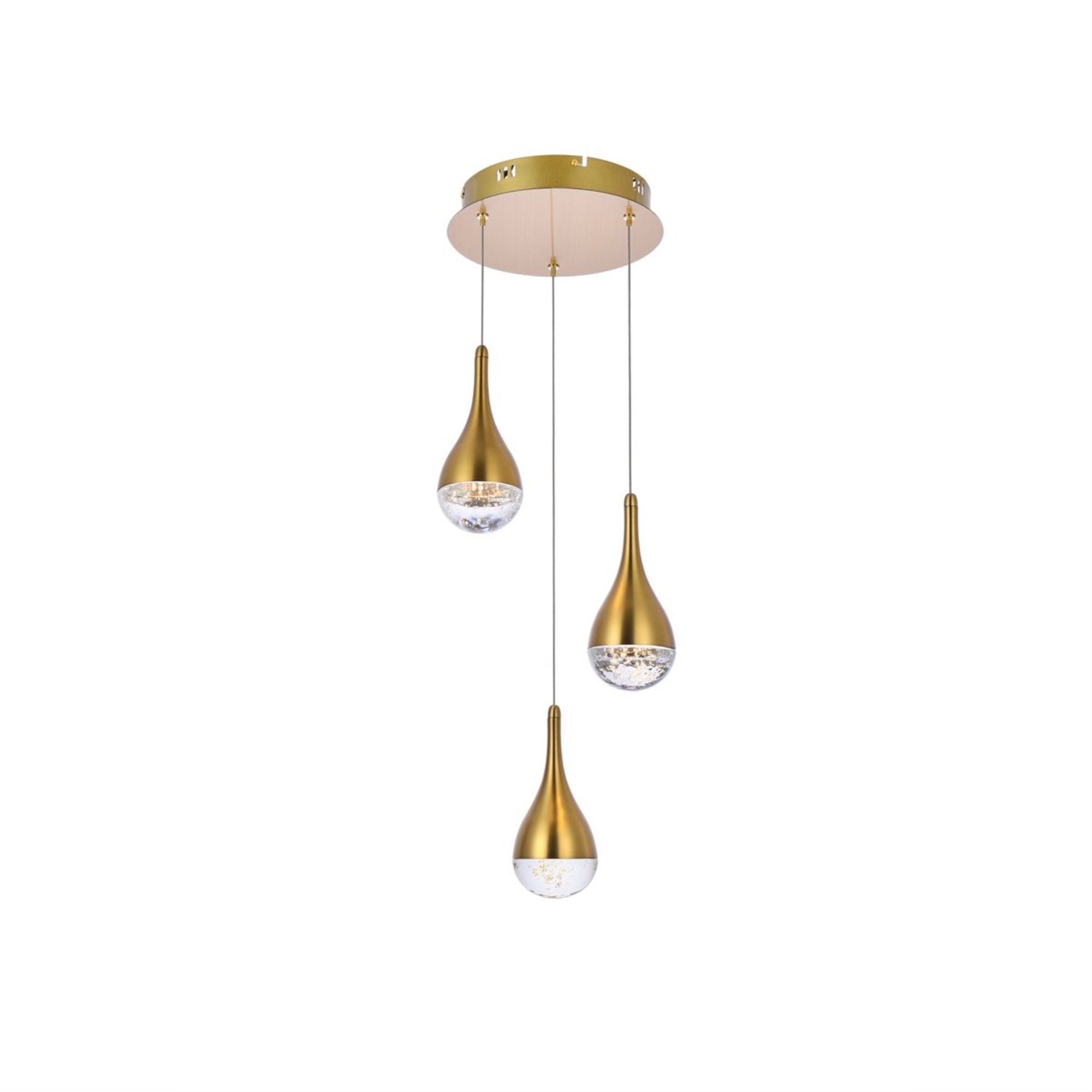 Amherst 10 Inch Led Pendant In Satin Gold
