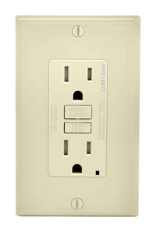 Afci/Gfci Outlet 15A La (Pack Of 1)