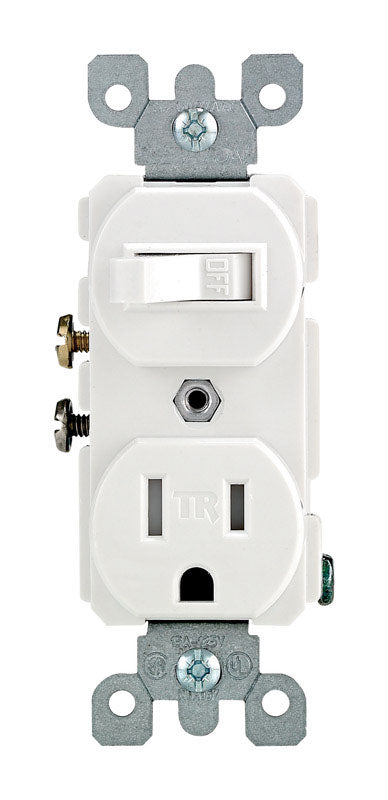 Com Swtch/Tr Out 15A Wht (Pack Of 1)