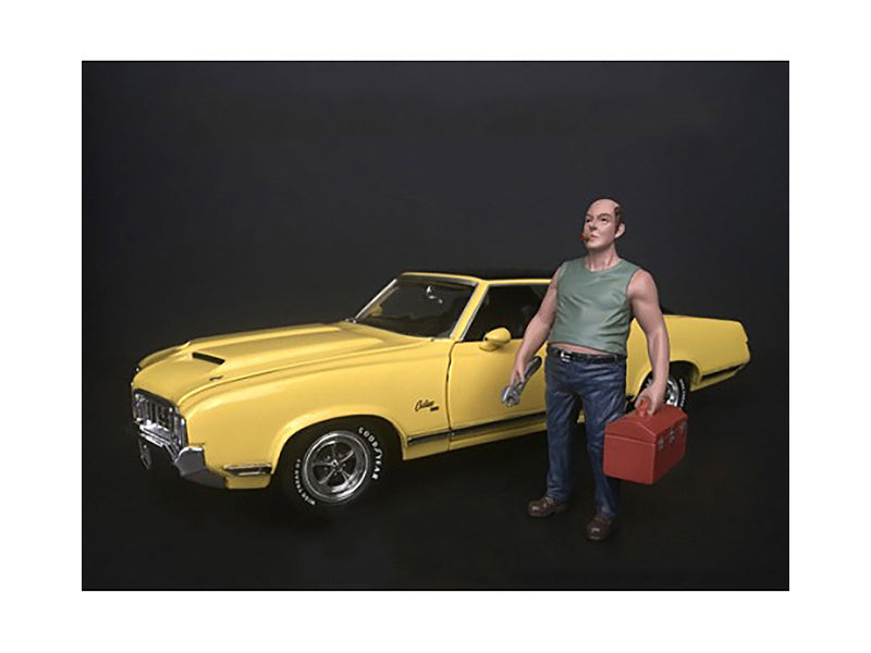 Sam With Tool Box Figurine For 1/18 Scale Models By American Diorama