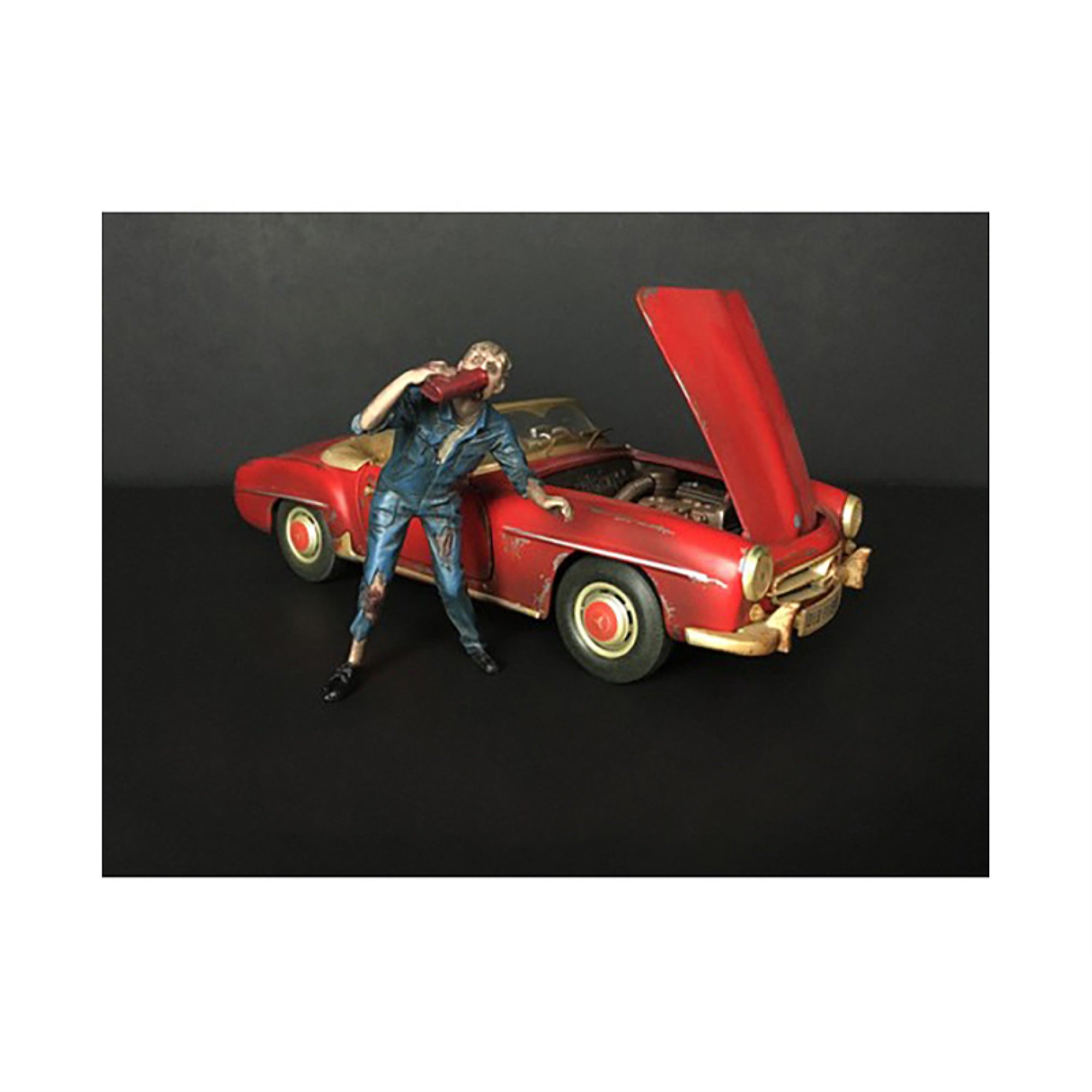 Zombie Mechanic Figurine Iii For 1/18 Scale Models By American Diorama