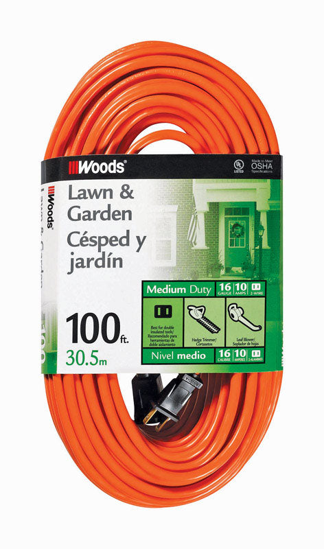 Extensn Cord16/2 100'Org (Pack Of 1)