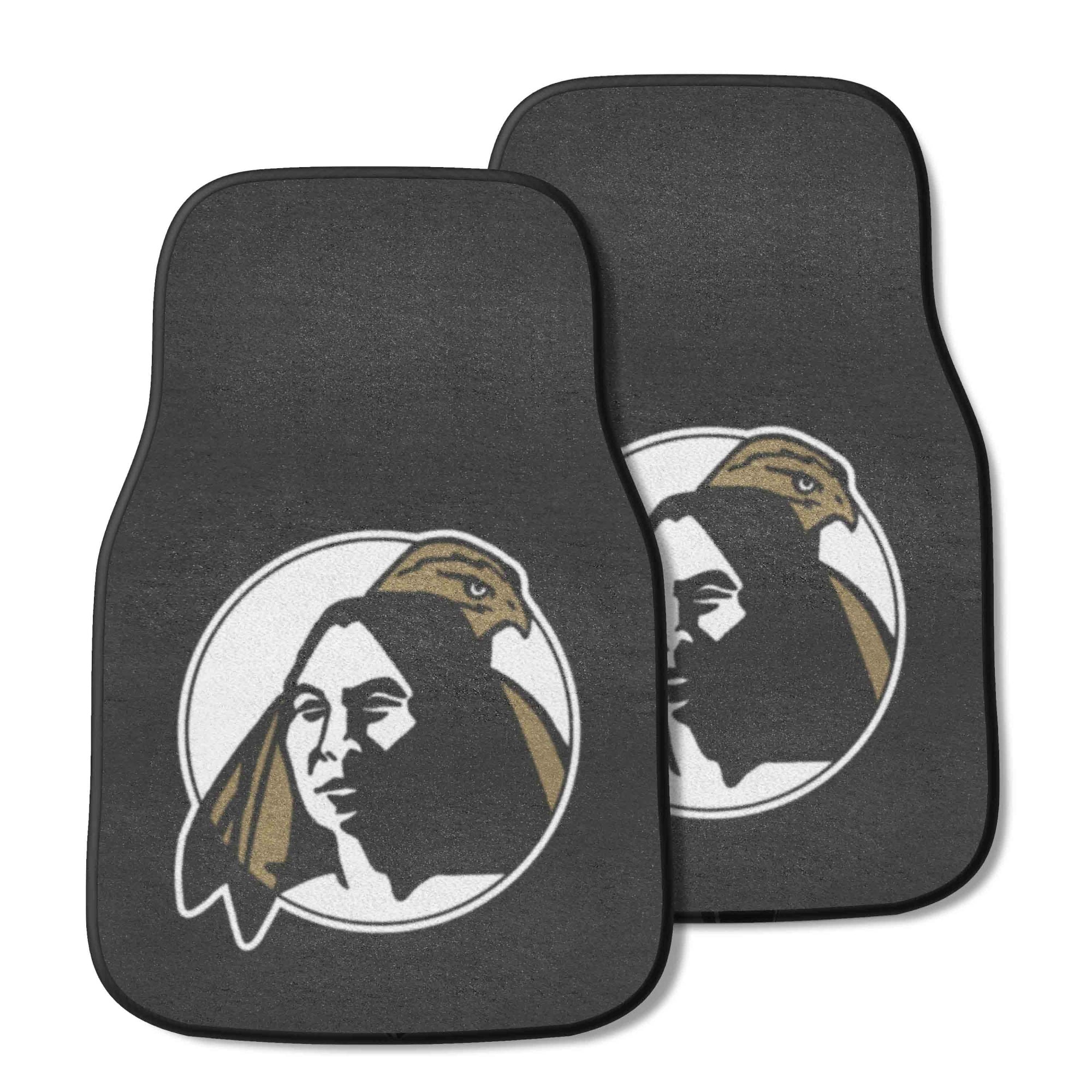 Unc Pembroke Braves Front Carpet Car Mat Set - 2 Pieces