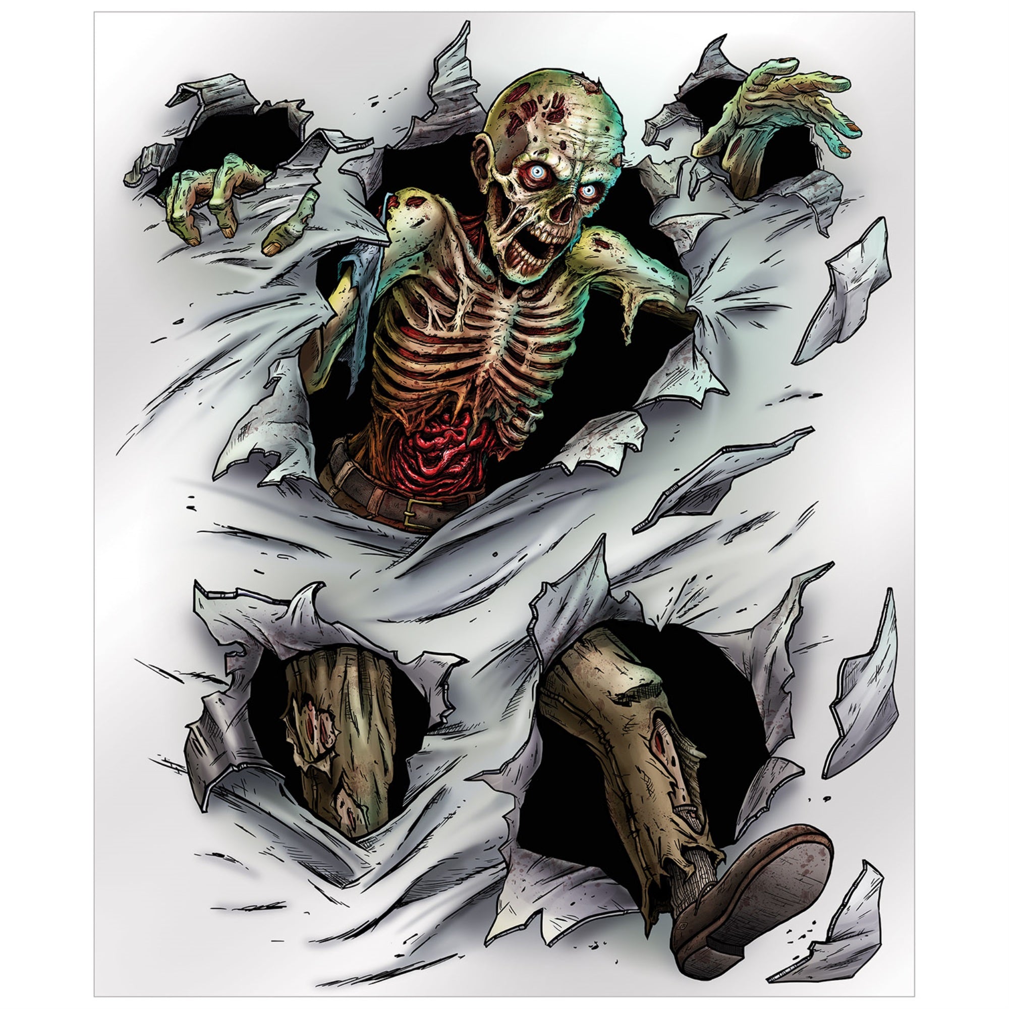 Zombie Insta-Mural, (Pack Of 6)