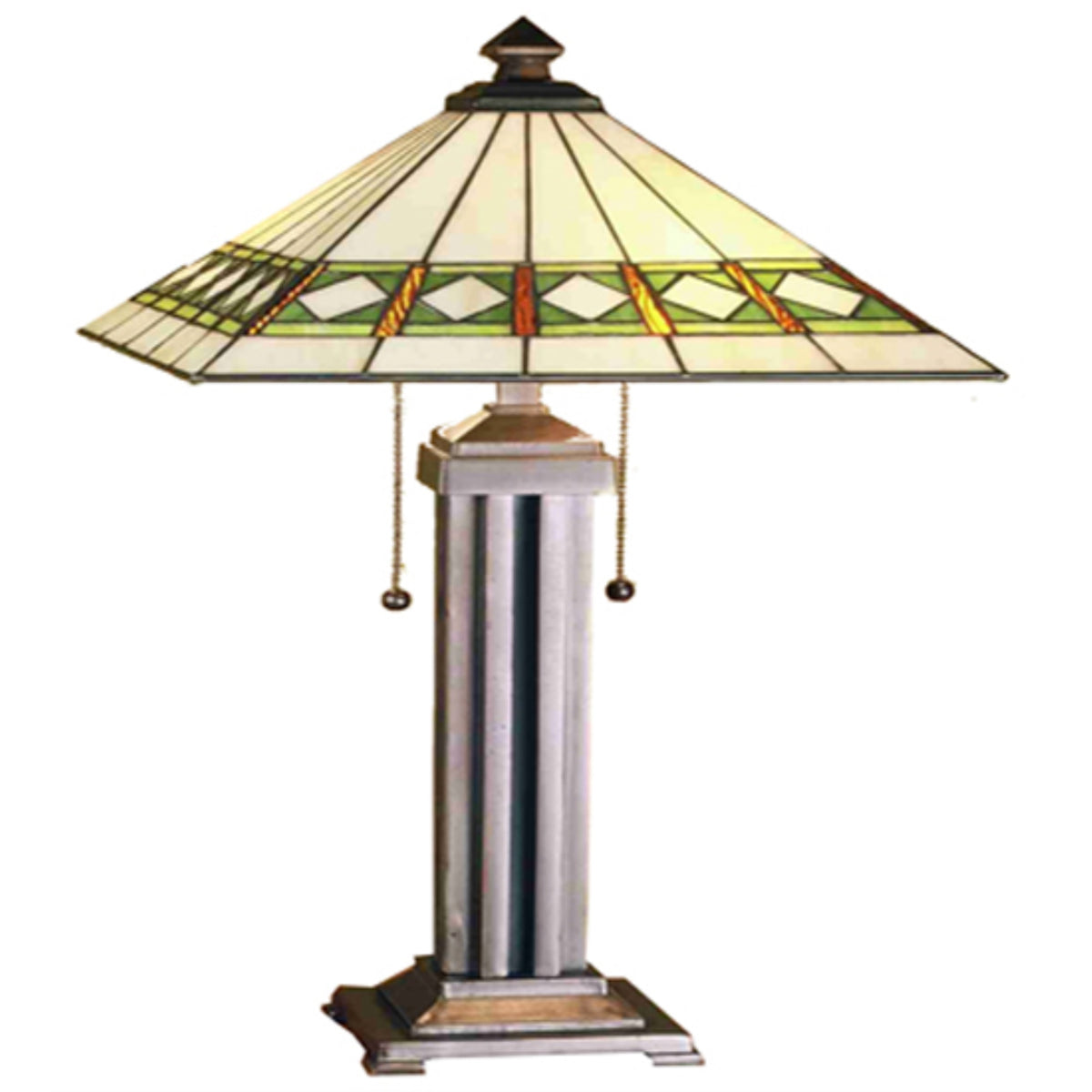 24'H Diamond Band Mission Table Lamp