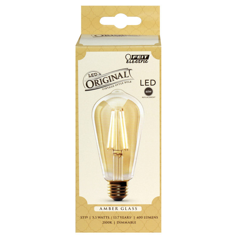 Bulb Led St19 Ambr 5.5W (Pack Of 1)