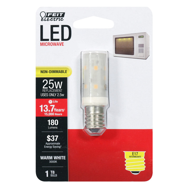 Bulb Led T8 E17 Ww 2.5W (Pack Of 1)