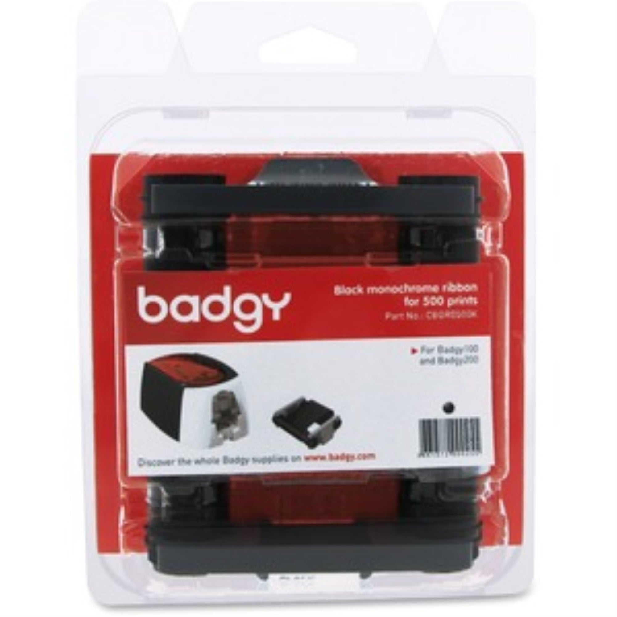 Badgy100/200 Black Ribbon Blk