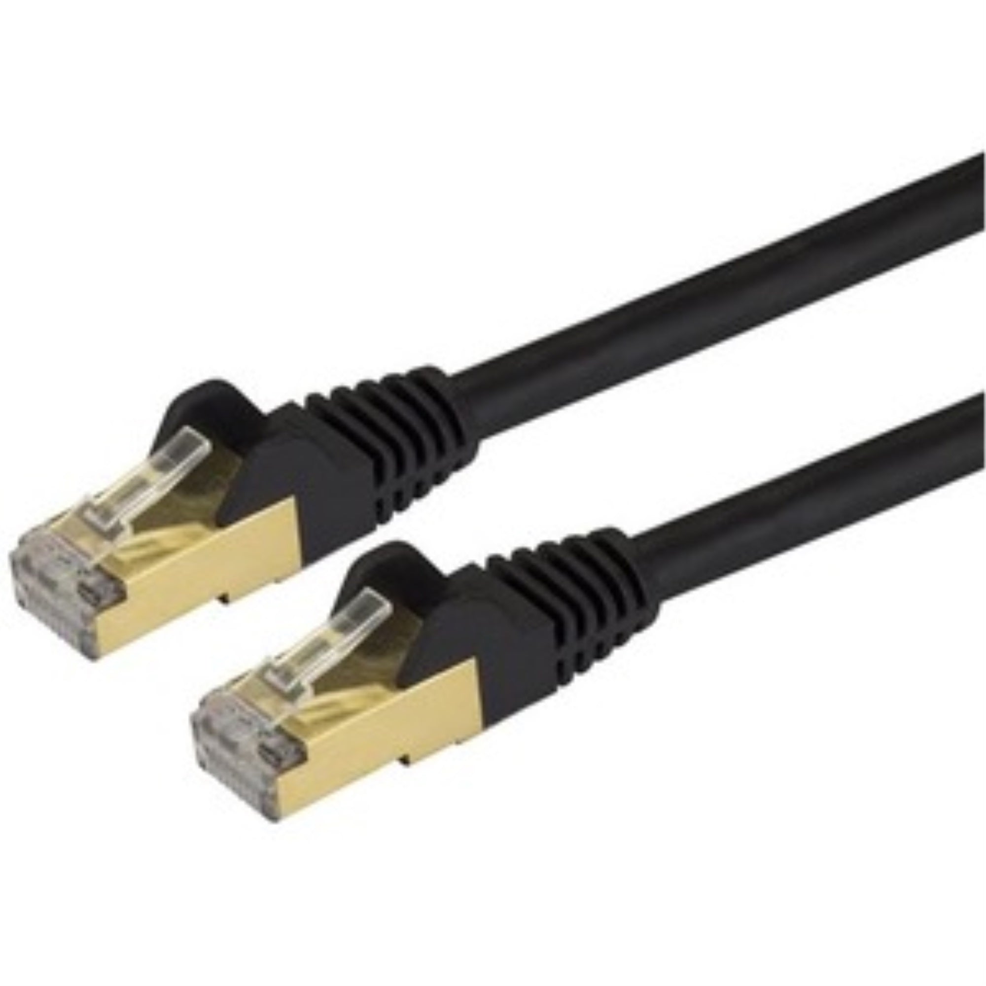 25Ft Cat6A Black Shielded 10Gb