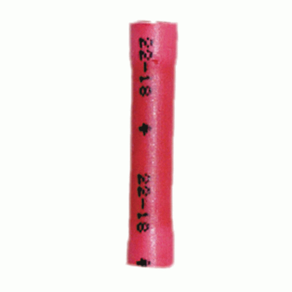 Butt Conn Vinyl Red 22-18Ga 100 Bag