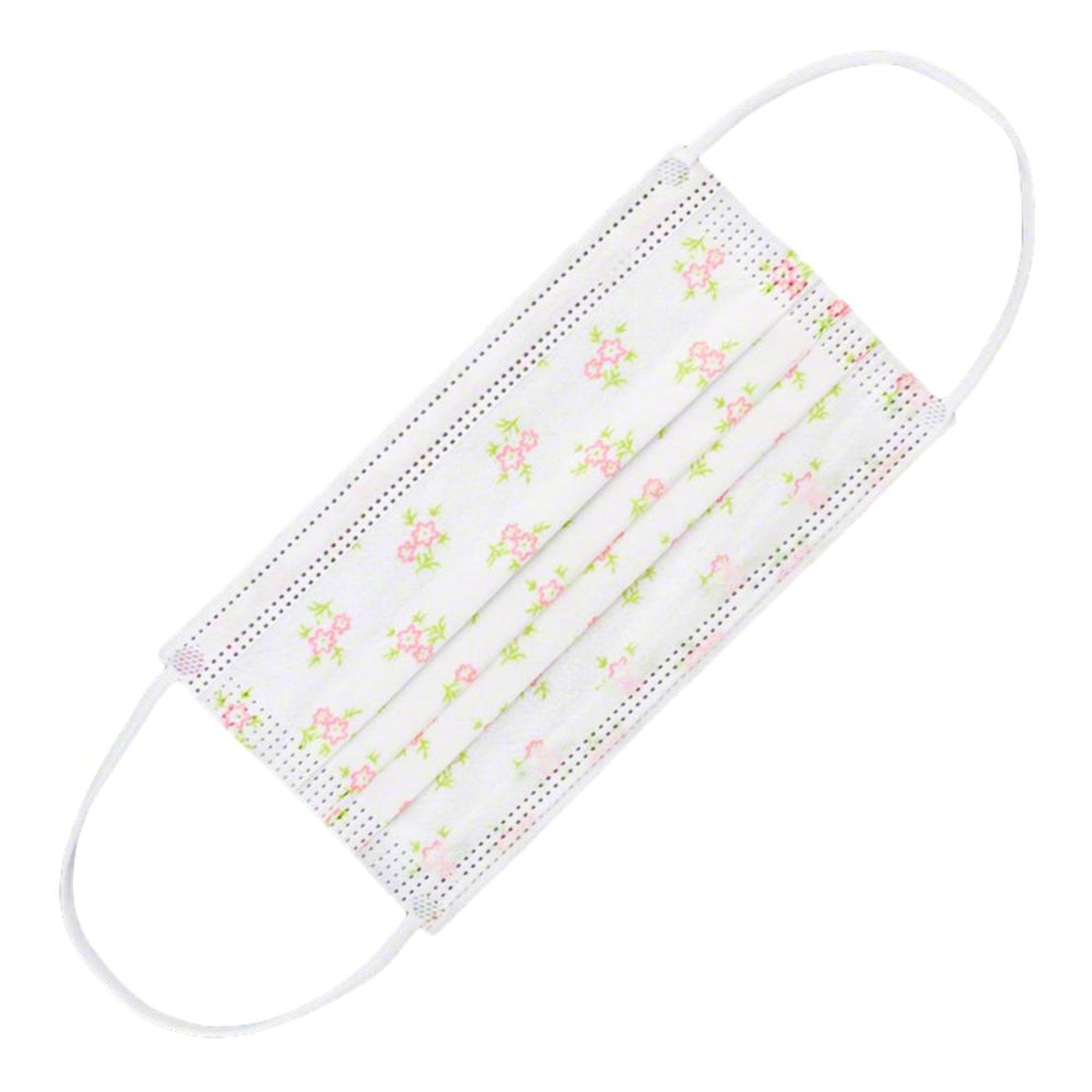 USB Fiber Optic Light Up Multicolor Face Mask in White Cup Shaped Fabric