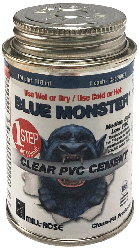 Clear Pvc Cement 1/4Pt (Pack Of 1)