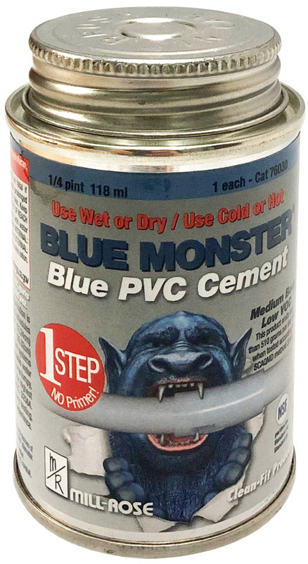 Blue Pvc Cement 1/4Pt (Pack Of 1)