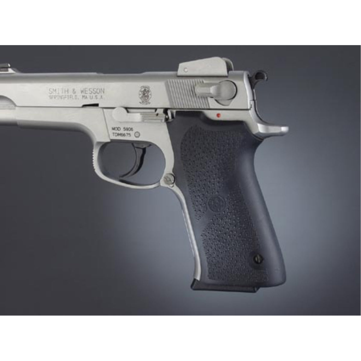 Hogue S&W 5900 Series Rubber Grip Panels Black