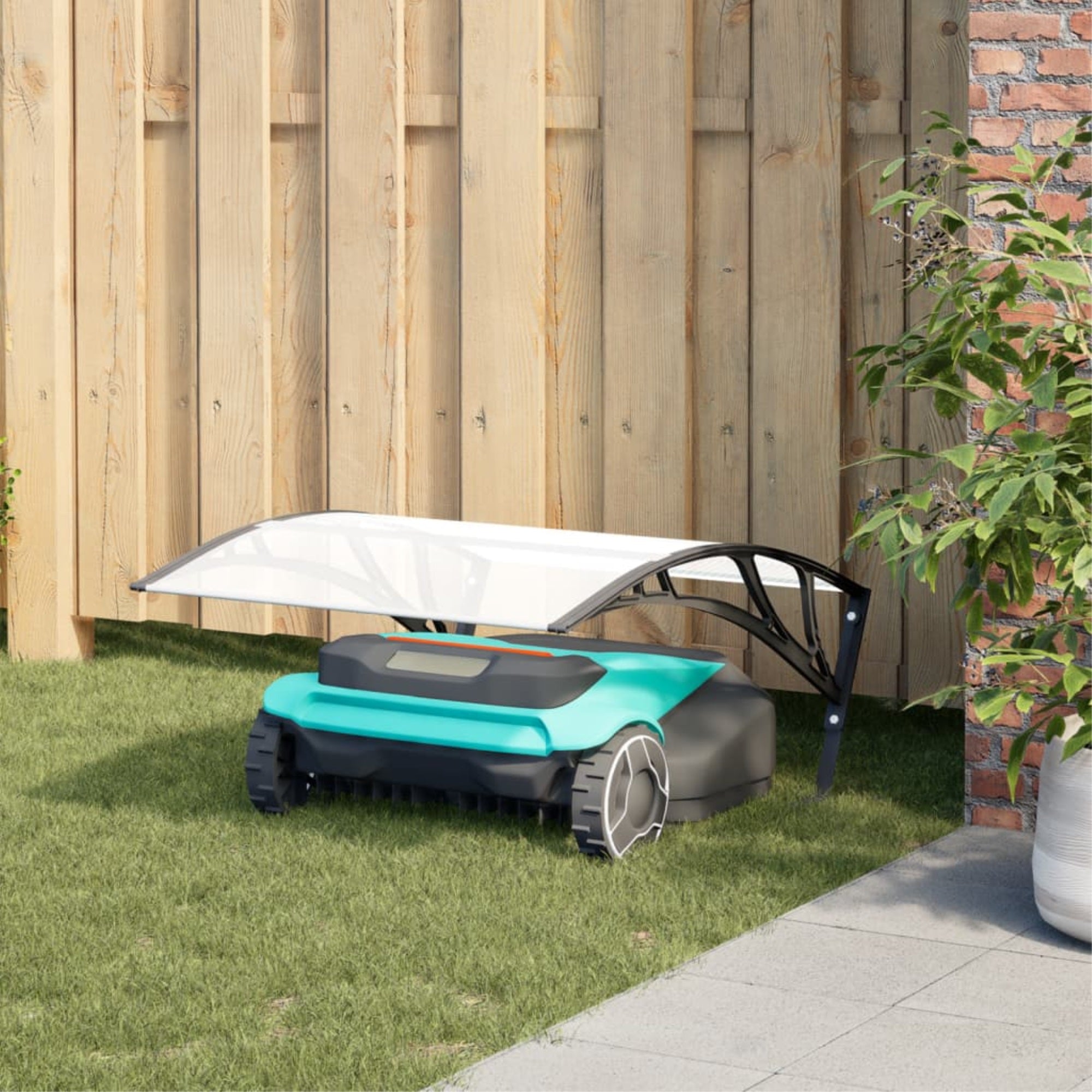 vidaXL Robot Mower Garage Black 31.5″x39.8″x18.1″