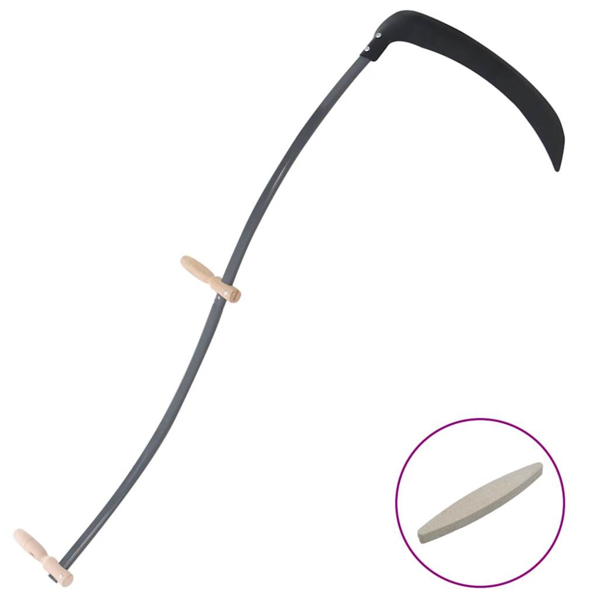 vidaXL Scythe with Grinding Stone 57.1″