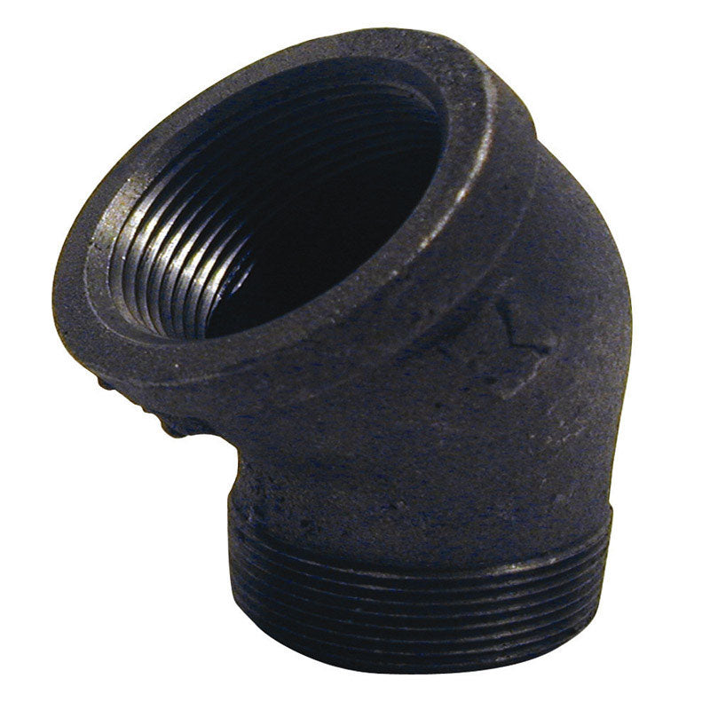 Street Elbow 45 2 Blk (Pack Of 1)