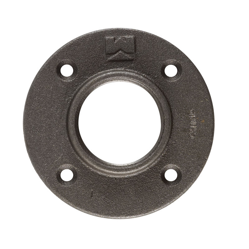 Floor Flange Black1-1/4 (Pack Of 1)