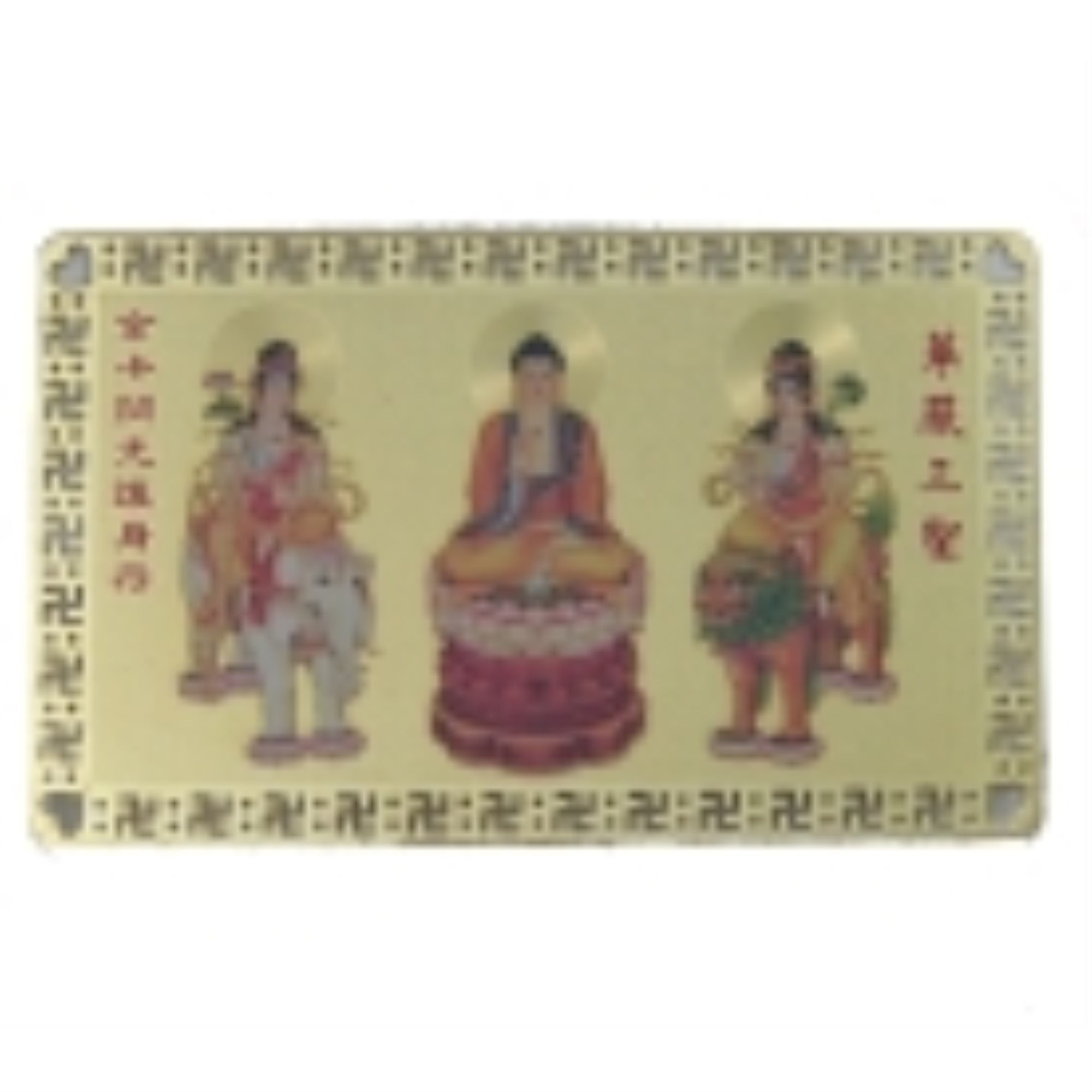 3-Bodhisattva Talisman Card