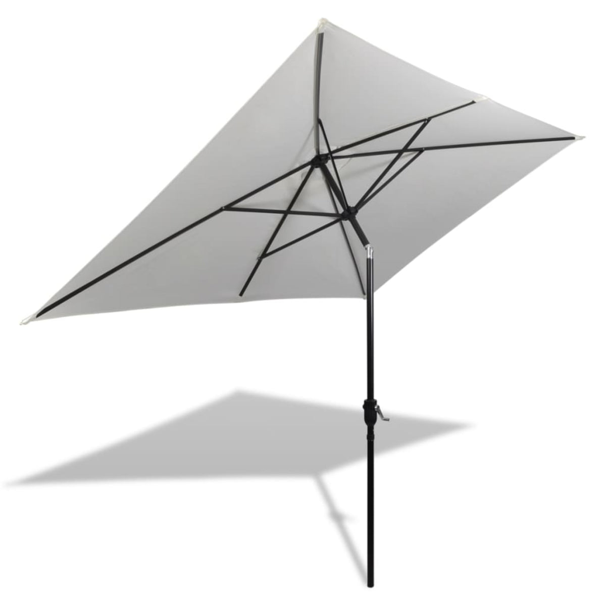 Vidaxl Parasol 78.7'X118.1' Sand White Rectangular