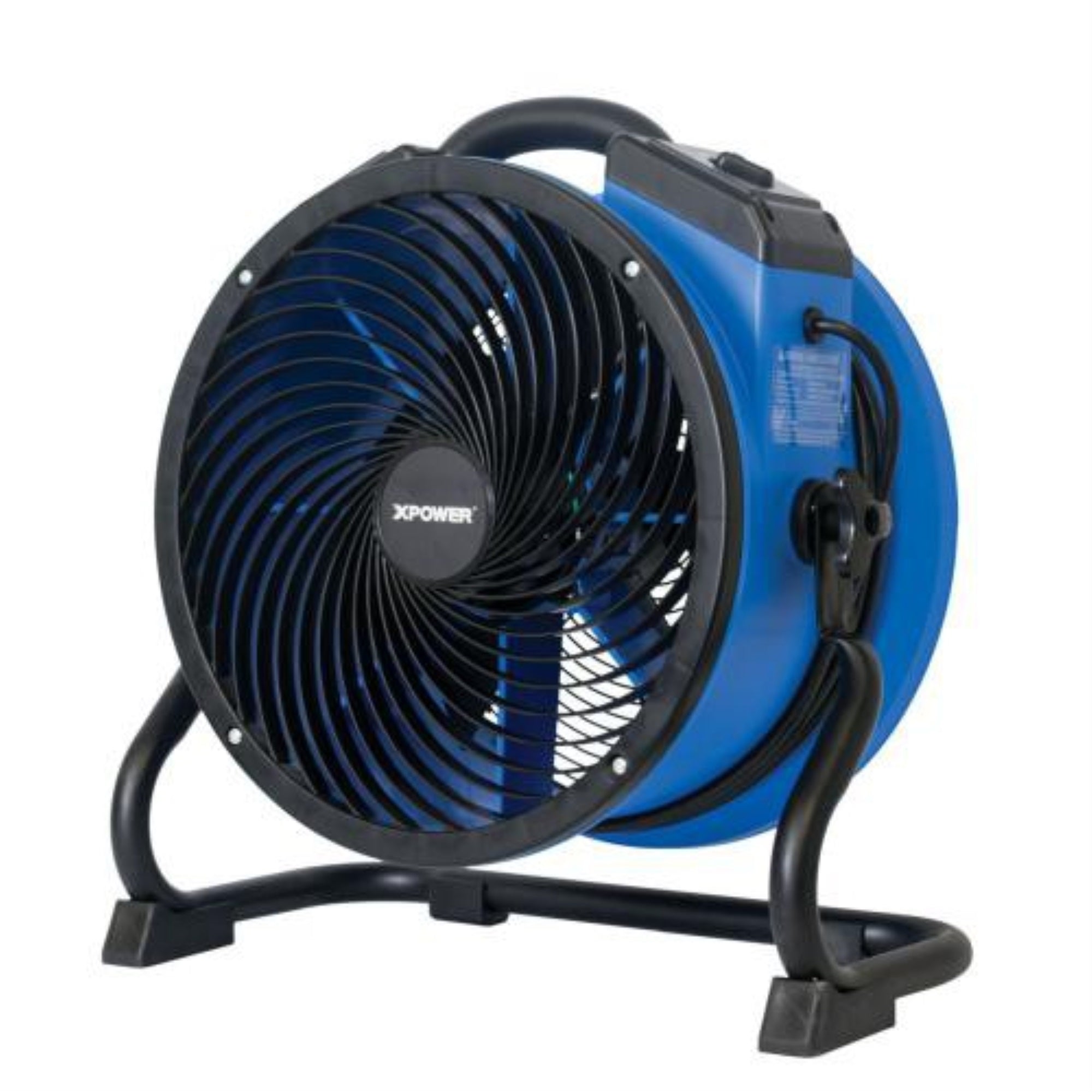 Xpower Fc-250Ad 1560 Cfm Variable Speed Pro 13 Brushless Dc Motor Air Circulator Utility Fan With Built-In Power Outlets
