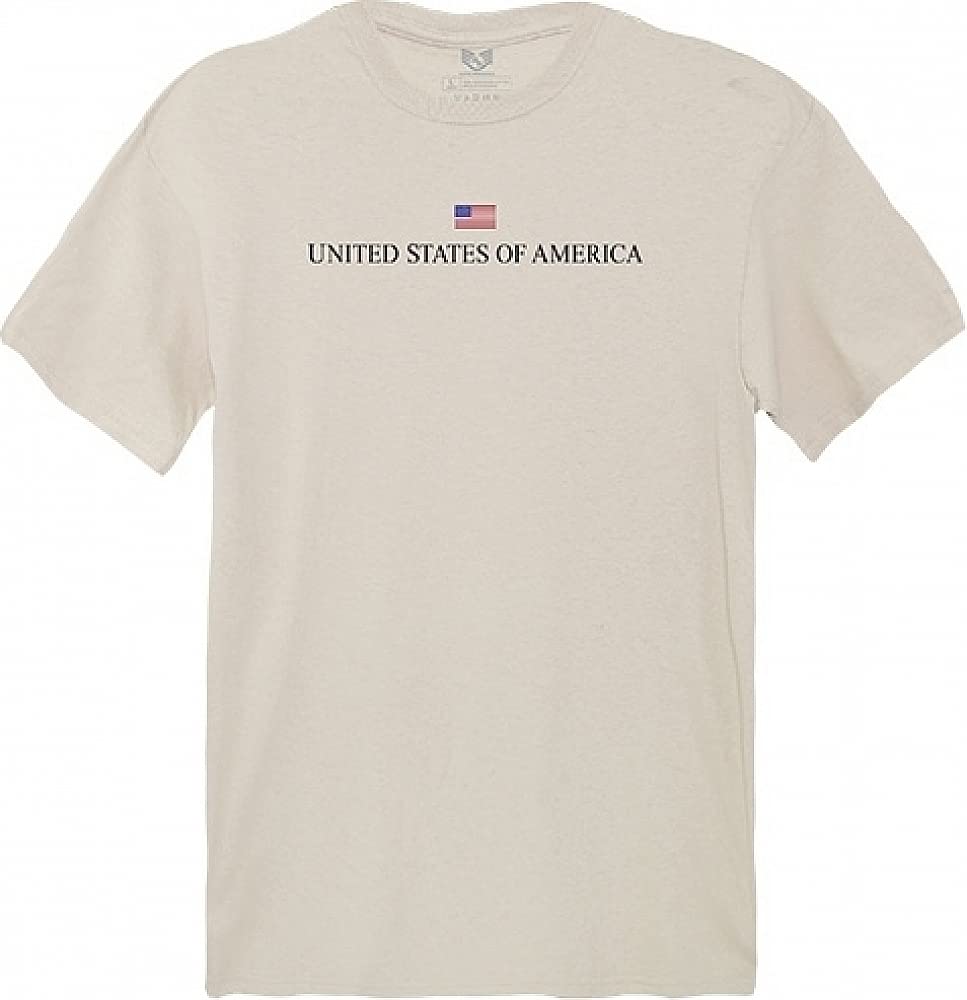 Relaxed Graphic Tee, USA, Sand, 2X