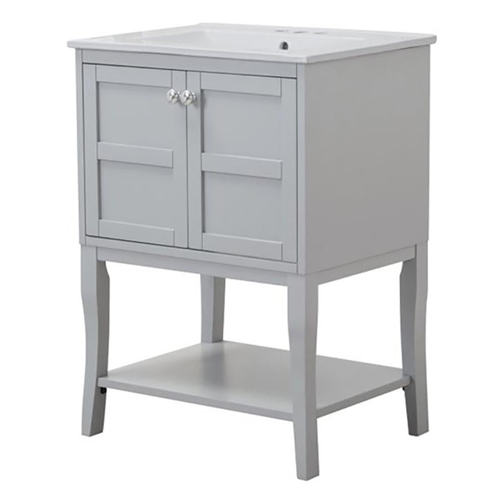 2 Doors Cabinet 24 In. X 18 In. X 34 In. In Grey