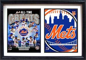 12x18 Double Frame - New York Mets Greats