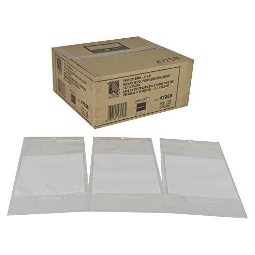 C-Line Write-On Reclosable Small Parts Storage Bags, 5 X 8 Inches, 1000 Per Box (47258)