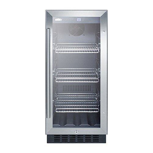 Summit Scr1536Bgcss Undercounter Beverage Refrigeration, Glassstainless-Steel
