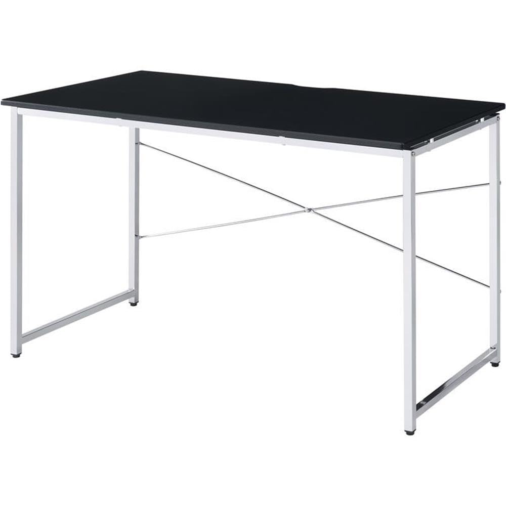 93195 Writing Desk - Black & Chrome Finish