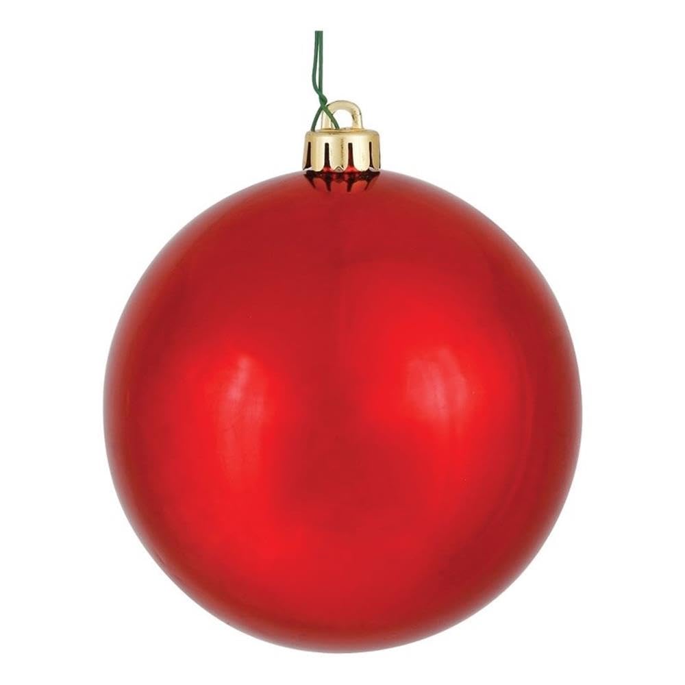 Casafoyer  2.4” Red Shiny Ball UV 24/Bag - N590603DSV - (Pack Of 2)